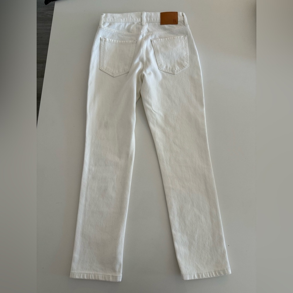 NWT Banana Republic Women's High Rise Slim White Jeans - Picture 6 of 8